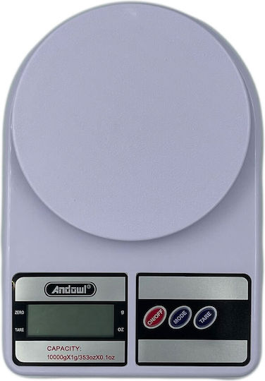 Andowl Digital Kitchen Scale 1gr/10kg White