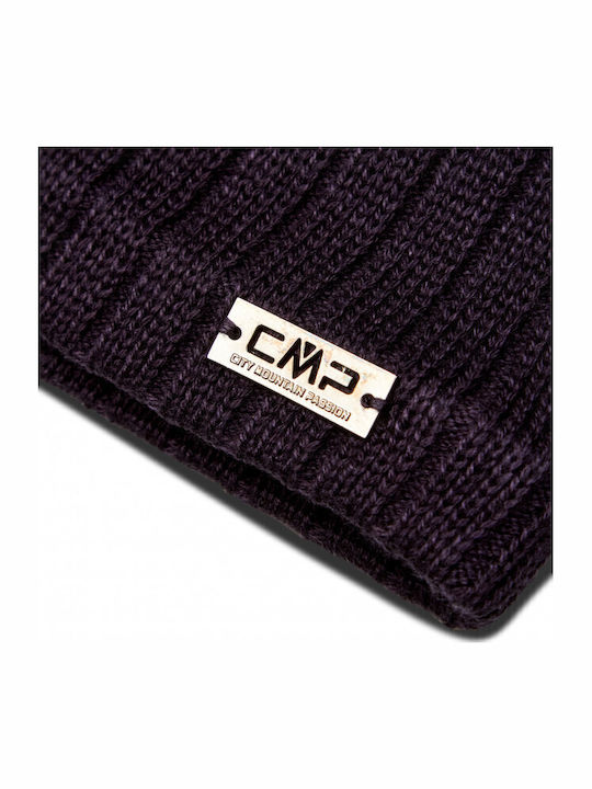 Männer Beanie Mit Rib Strick Schwarz Blau