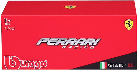 Bburago Ferrari 458 Italia GT3 2015 Spielzeugauto Maßstab 1:43