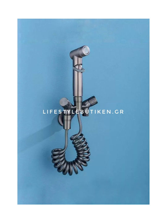Wall Mounted Bidet Set Gun Grey