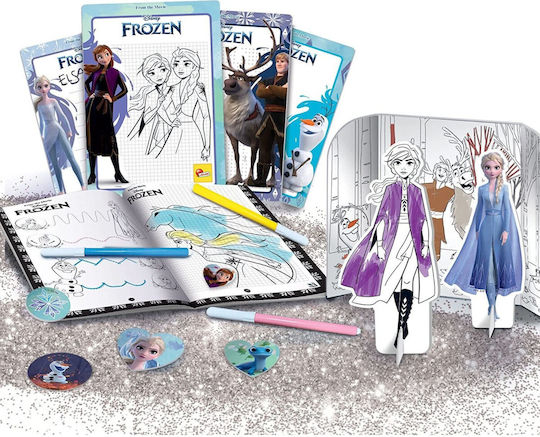 Lisciani Giochi Ζωγραφική Frozen Backpack Coloring & Drawing Kit για Παιδιά 4+ Ετών