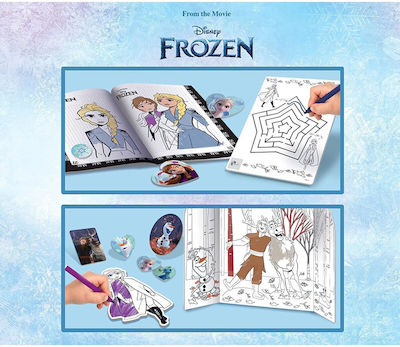 Lisciani Giochi Pictură Frozen Backpack Coloring & Drawing Kit pentru Copii 4++ Ani