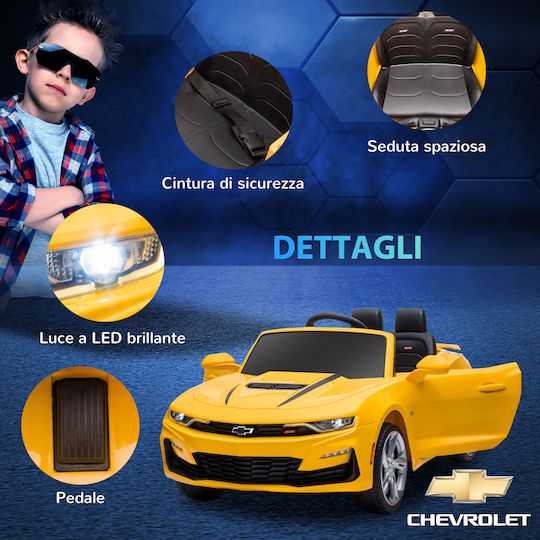 Chevrolet Camaro Διθέσιο με Τηλεκοντρόλ Τύπου 12 Volt Κίτρινο για 3+ Ετών