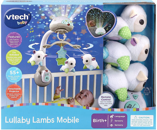 Vtech Mobilă Pătuț cu Muzică, Rotație și Proiector pentru 6++ Luni