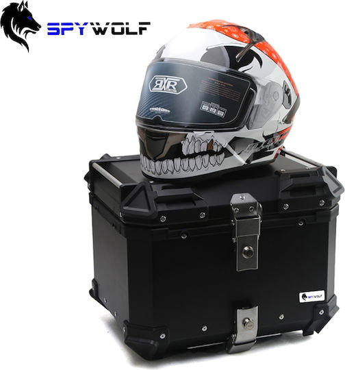 Spywolf SpyWolf Space-S Черен Алуминиев Мотоциклетен Куфар 45л