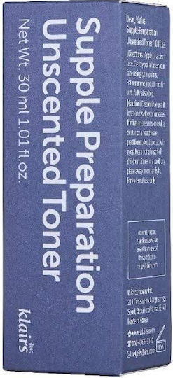 Dear, Klairs Supple Preparation Unscented Υγρό Τόνωσης Προσώπου 30ml