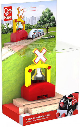 Hape Automatic Railway Bells Signal Path Αξεσουάρ Σιδηρόδρομου από Ξύλο για 3+ Ετών