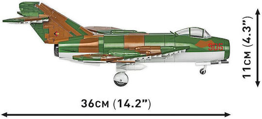 Cobi Building Blocks Historical Collection Cold War LIM-5 MIG-17F East Germany Air Force For 7+ Years 575 Pieces