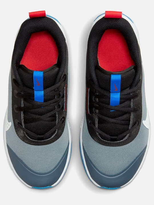 Omni Multi Court Kinder Sneakers Cool Grey / Black / Light Crimson / Photo Blue