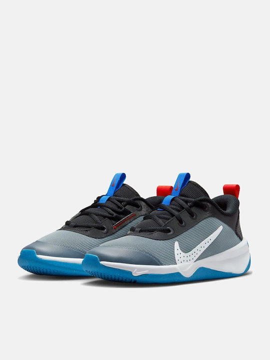 Omni Multi Court Kinder Sneakers Cool Grey / Black / Light Crimson / Photo Blue