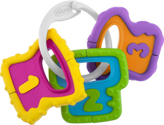 Chicco Teething Key Rattle from Silicone for 3 Months+