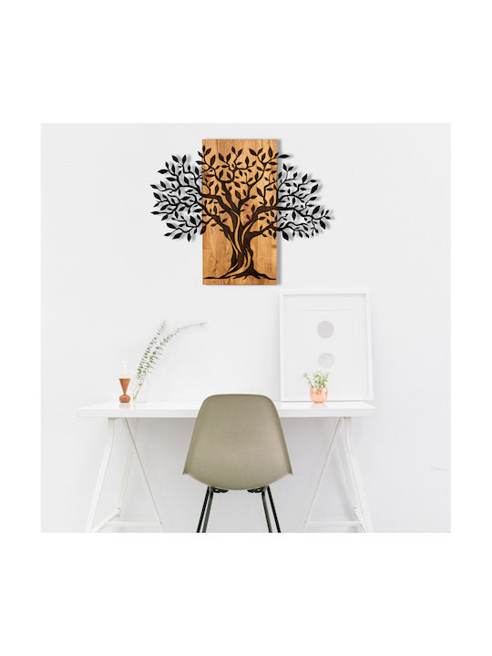 3D Mixed Art Willow Black Wooden 58x72cm