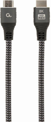 Cablexpert HDMI 2.1 Braided Cable HDMI male - HDMI male 2m Μαύρο