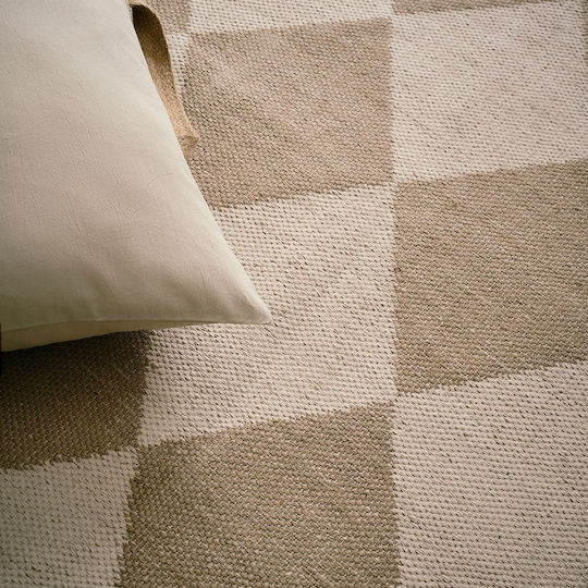 Gofis Home Sarah 515 Teppich Rechteckig Sommer aus Jute mit Fransen Beige