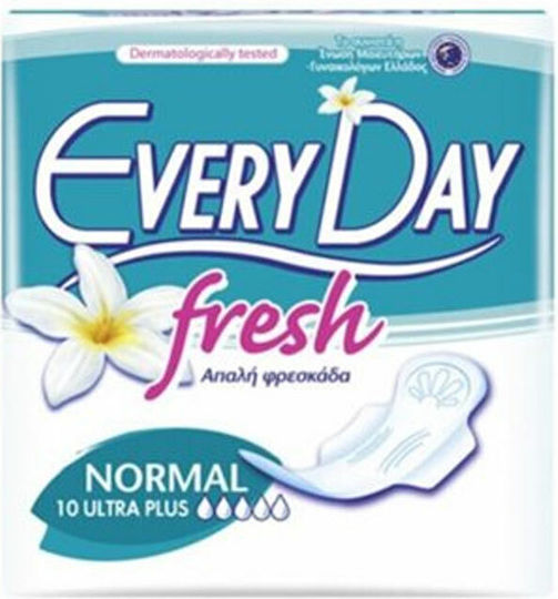 Every Day Fresh Normal Pantyliners with Wings for Normal Flow 5 Drop 10pcs Ultra Plus