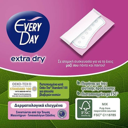 Every Day Extra Dry XL Сервиетки 24бр с екстракт от лайка