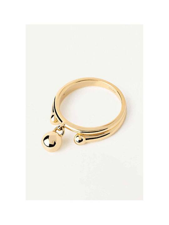 P D Paola Berlin Women's Ring from Silver Gold Plated