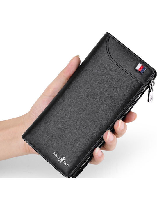 Leather Men's Wallet Cards Black
