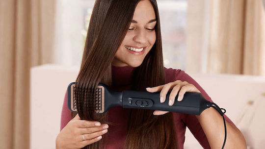 Philips Series 7000 Ceramic Electric Brush with Air for Straightening and Curls 1000W