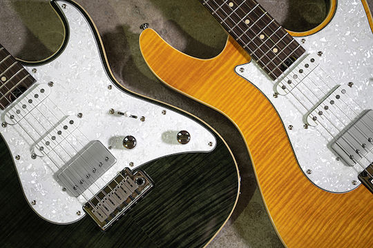 Cort G-280 Select Elektrische Gitarre Stratocaster mit HSS Tonabnehmerkonfiguration Amber
