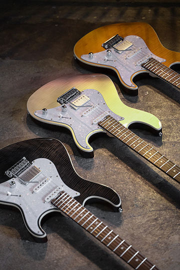 Cort G280 Select Electric Guitar Stratocaster with HSS Pickup Configuration Trans Chameleon Purple