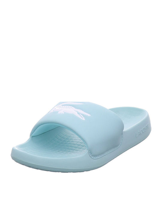 Lacoste Slides Turquoise/White