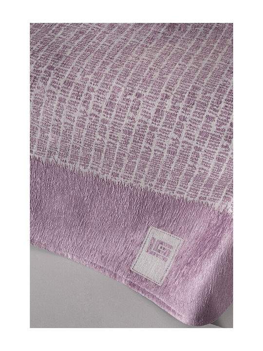 Guy Laroche Parfait Ριχτάρι Πολυθρόνας Δύο 'Οψεων Chenille 150x180εκ. Lilac 1133030123072