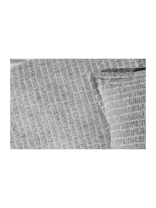 Guy Laroche Parfait Ριχτάρι Τριθέσιου Καναπέ Δύο 'Οψεων Chenille 180x300εκ. Silver 1133030123078