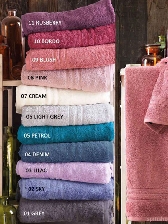 Rythmos Facecloth Aria 50x90cm. Petrol Weight 600gr/m²