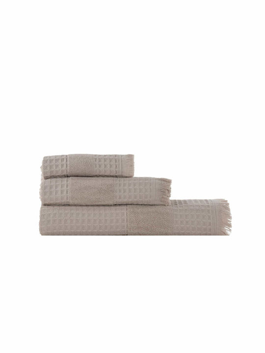 Nef-Nef Homeware Πετσέτα Σώματος Touch 70x140εκ. Beige Βάρους 330gr/m²