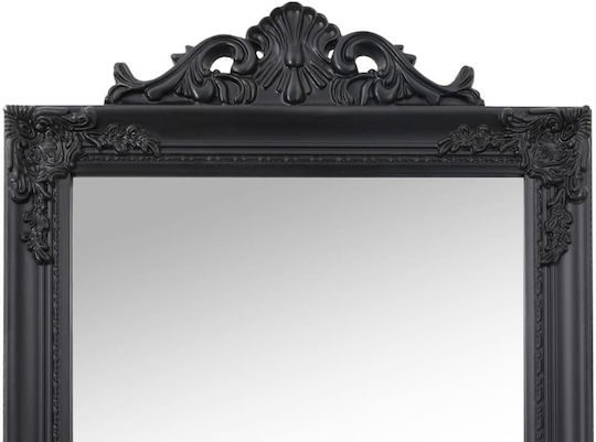 vidaXL Καθρέπτης Δαπέδου 351531 Black 50x6.5x200cm