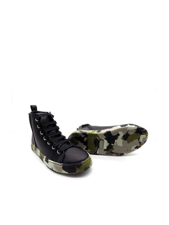 Παιδικά Sneakers High Μαύρα