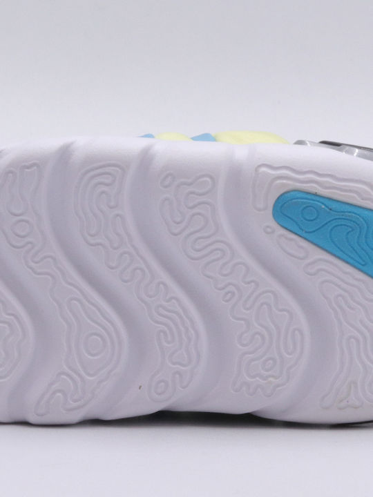 Dynamo Go Αθλητικά Παιδικά Παπούτσια Running Slip-On Lemon Chiffon / Metallic Silver / Baltic Blue / Black