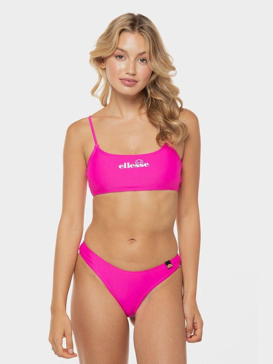 Ellesse Sports Bra Bikini Top with Adjustable Straps Fuchsia