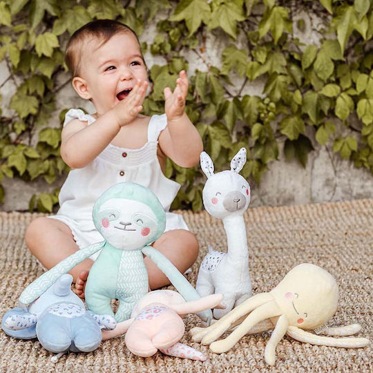 Saro Little Sloth Fabric Baby Activity Toy for Newborns