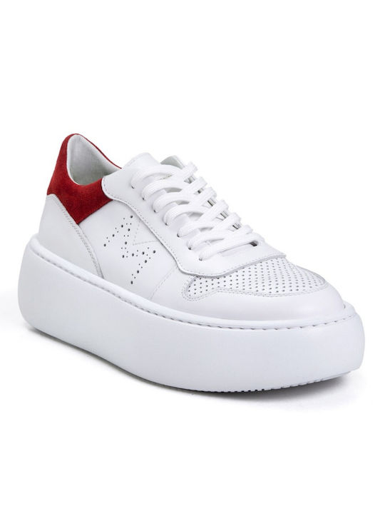 Makris Sneakers White / Red