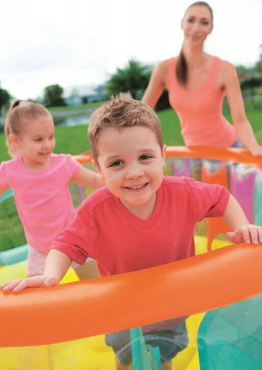 Bestway Saltea Gonflabilă BounceJam Cu Tobogan Gonflabil Pentru 3-6 Ani
