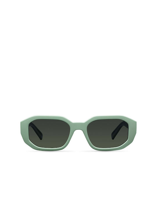 Meller Kessie Sunglasses with Sage Olive Plastic Frame and Green Polarized Lens KES-SAGEOLI