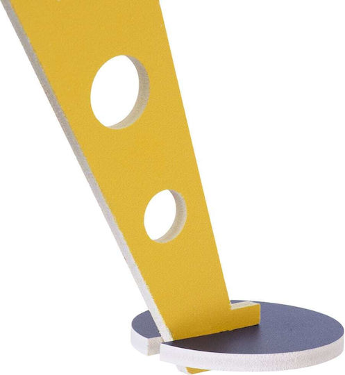 GloboStar Raumschiff-UFO Einfaches Licht Kinderdeckenleuchte Deckenleuchte mit Fassung E27 Gelb 58x24cm