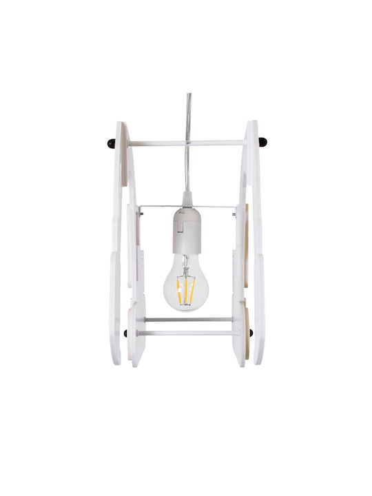 GloboStar Kids Plastic Single Ceiling Light E27 Excavator Yellow 45x27cm