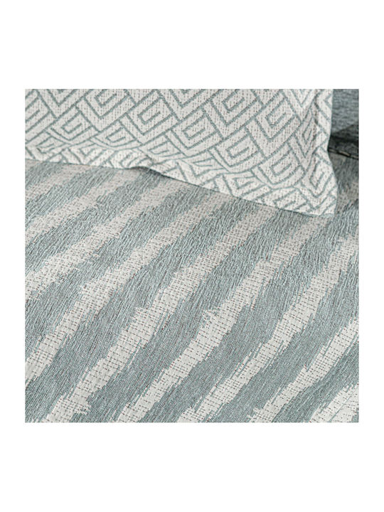 Guy Laroche Norton Sesselüberwurf Zwei Seiten Chenille 180x150cm Ocean