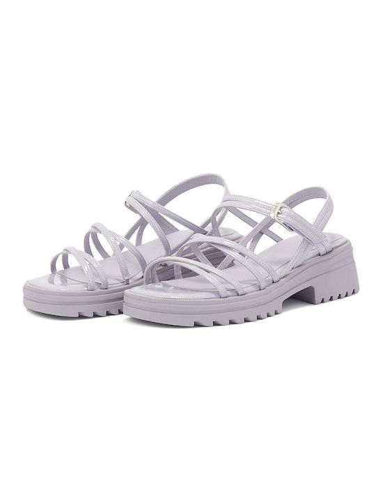 Tamaris Damen Sandalen mit Chunky mittlerem Absatz Lavender