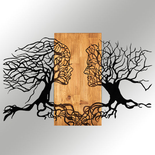 3D Mixed Art Passion Black Wooden 92x58cm
