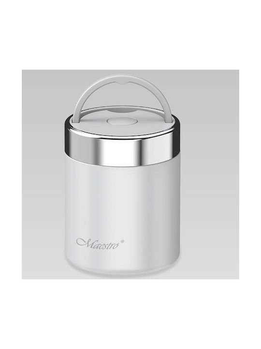 Maestro Inox Thermo Lunch Box MR-1649-75 White 750ml