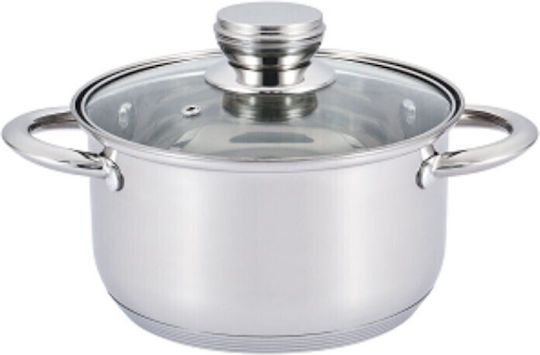 Rosberg Βαθιά Ανοξείδωτη Κατσαρόλα 4.5lt / 22cm