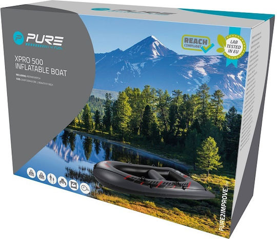 Pure4fun Pure4fun XPRO‑500 Inflatable Boat 2 People Black 240x120cm