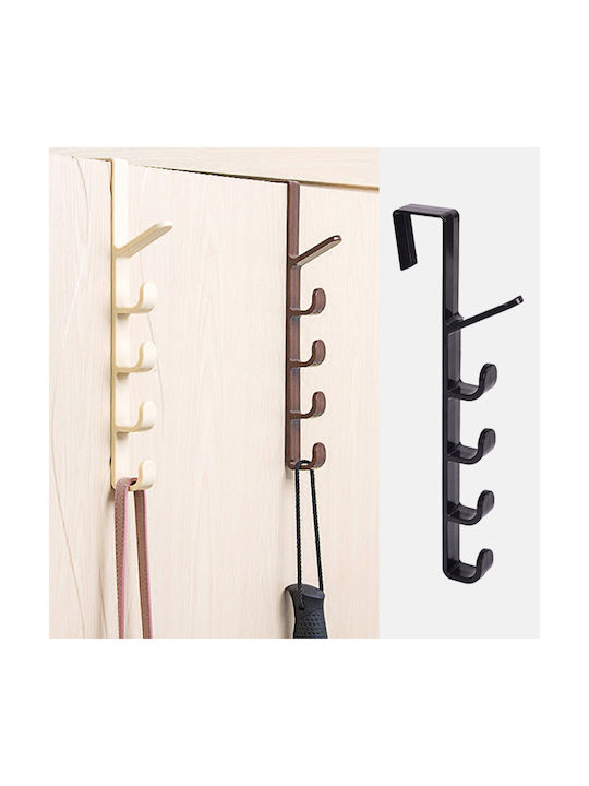 Viosarp Door Hook 6 Slots Plastic 10x32cm