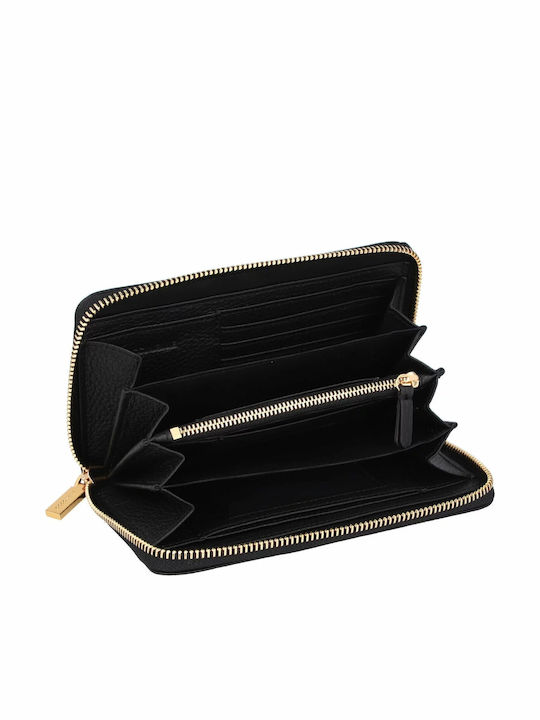 Myrine Large Leather Women's Wallet Classic Black