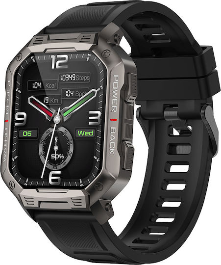 DAS.4 SG35 Smartwatch with Heart Rate Monitor (Black)