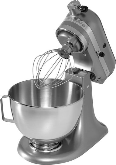 Kitchenaid Захарни изделия Сребърен Contour Silver Серия Artisan 5KSM175PSECU Стенд миксер 300W с Неръждаема Купа 4.8лт